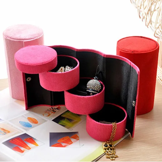 Travel toiletry women cosmetic bag organizer necesser female Flannel Round Portable Jewelry Case for Jewelry Storage
Travel toiletry women cosmetic bag organizer necesser female Flannel Round Portable Jewelry Case for Jewelry Storage