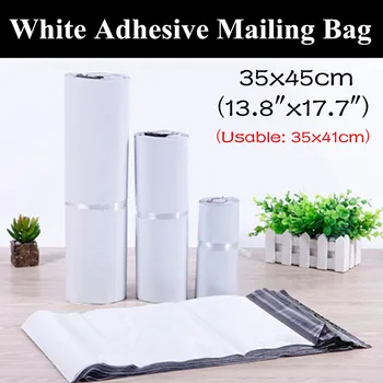 50pcs 35x45cm (13.8"x17.7") White Self Adhesive Poly Mail Plastic Mailing Bag Plastic Courier Destructive Shipping/Express Pouch
50pcs 35x45cm (13.8"x17.7") White Self Adhesive Poly Mail Plastic Mailing Bag Plastic Courier Destructive Shipping/Express Pouch