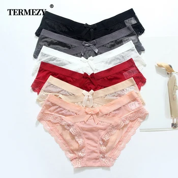 TERMEZY Sexy Briefs Low Waist Panties Bottom Cotton No Trace Lingerie Breathable Underwear Women Lace Ladies Underpants 6 Color
TERMEZY Sexy Briefs Low Waist Panties Bottom Cotton No Trace Lingerie Breathable Underwear Women Lace Ladies Underpants 6 Color