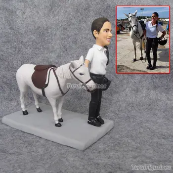 polymer clay doll Custom from picture woman with horse sculpture horseman equestrian gift statue figure present wedding decor
polymer clay doll Custom from picture woman with horse sculpture horseman equestrian gift statue figure present wedding decor