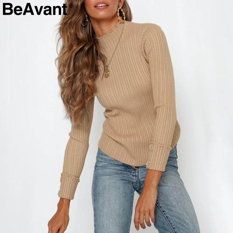BeAvant Vintage pure women turtleneck sweater Casual autumn winter pullover female jumpers Elegant slim yellow ladies sweaters
BeAvant Vintage pure women turtleneck sweater Casual autumn winter pullover female jumpers Elegant slim yellow ladies sweaters