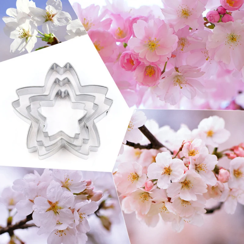 Cherry Blossoms 3Pcs Stainless Stell Cookie Cutter Pastry & Biscuit Baking Cutter Cake Decorating Tool Cupcake Mold Fondant Tool
Cherry Blossoms 3Pcs Stainless Stell Cookie Cutter Pastry & Biscuit Baking Cutter Cake Decorating Tool Cupcake Mold Fondant Tool