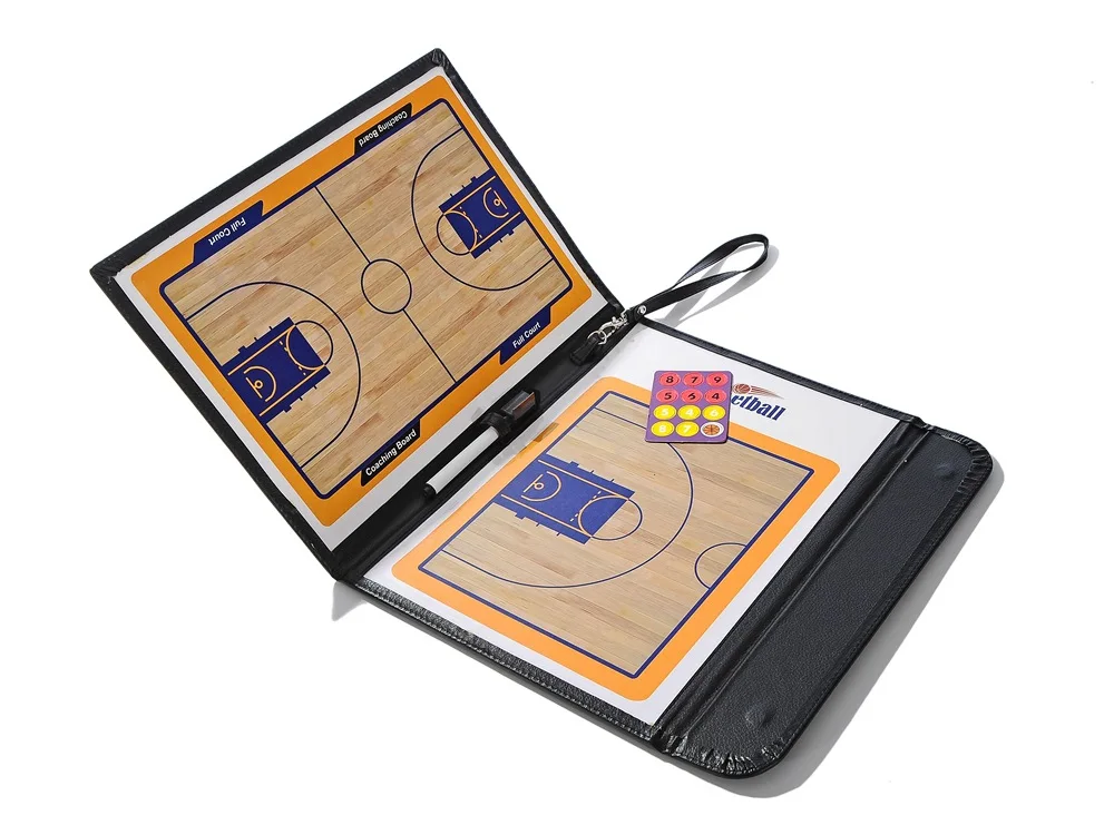 Retail High Quality PU Cover Erasable Marker 12 Magnetic Chess Pieces Basketball Match Tactical Plate Foldable Coach Board
Retail High Quality PU Cover Erasable Marker 12 Magnetic Chess Pieces Basketball Match Tactical Plate Foldable Coach Board