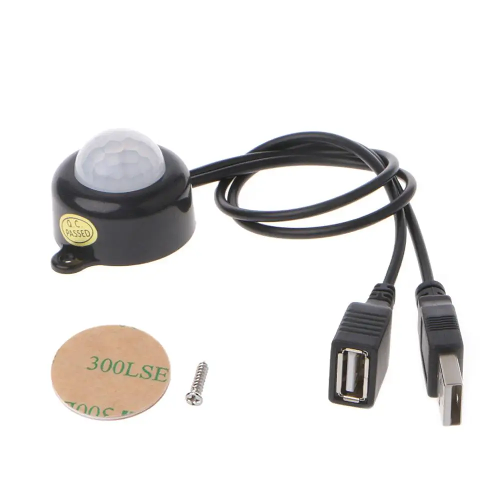 DC 5-24V 5A USB LED Light Strip Switch Human Body Infrared PIR Motion Sensor Switches
DC 5-24V 5A USB LED Light Strip Switch Human Body Infrared PIR Motion Sensor Switches