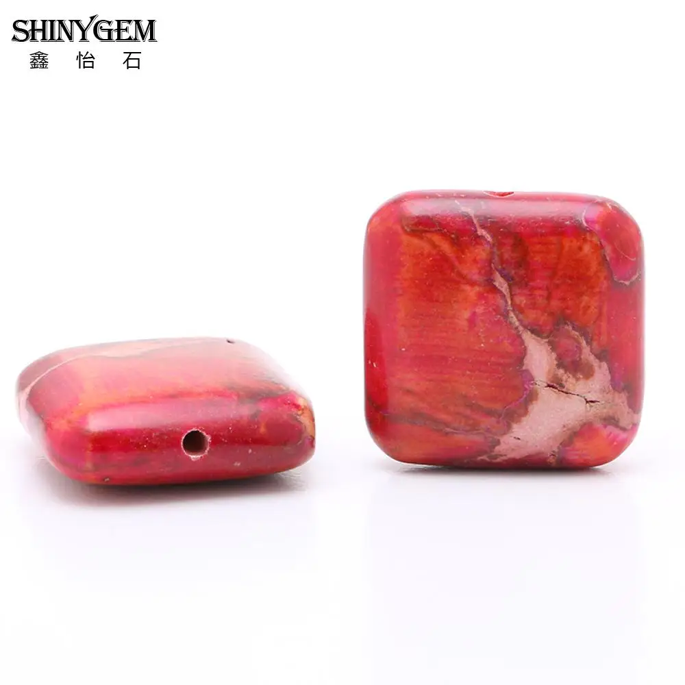 ShinyGem 18mm Red Jaspers Beads Smooth Square Rose Red Sea Sediment Jaspers Natural Stone Beads For DIY Jewelry Making 20pcs/Lot
ShinyGem 18mm Red Jaspers Beads Smooth Square Rose Red Sea Sediment Jaspers Natural Stone Beads For DIY Jewelry Making 20pcs/Lot