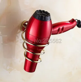 Golden Brass Hair Blow Dryer Holder Spiral Hang Shelf Bathroom Wall Mounted lba620
Golden Brass Hair Blow Dryer Holder Spiral Hang Shelf Bathroom Wall Mounted lba620