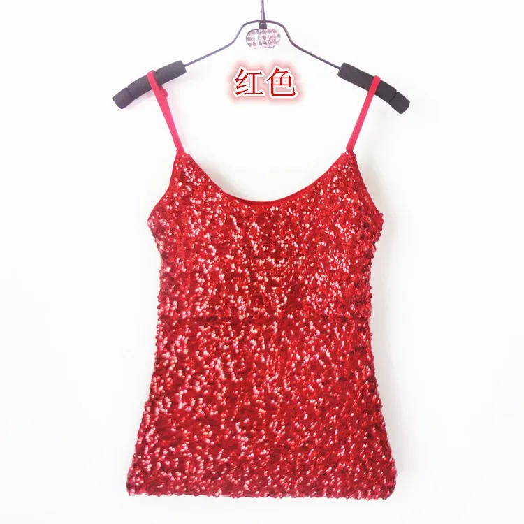 

Shine Sequin Shirt Paillette Singer Jazz DS Costumes Top Stage Jazz Bar Club DJ Vest Belly Dancing Shirt Vest Sequins Dance Top