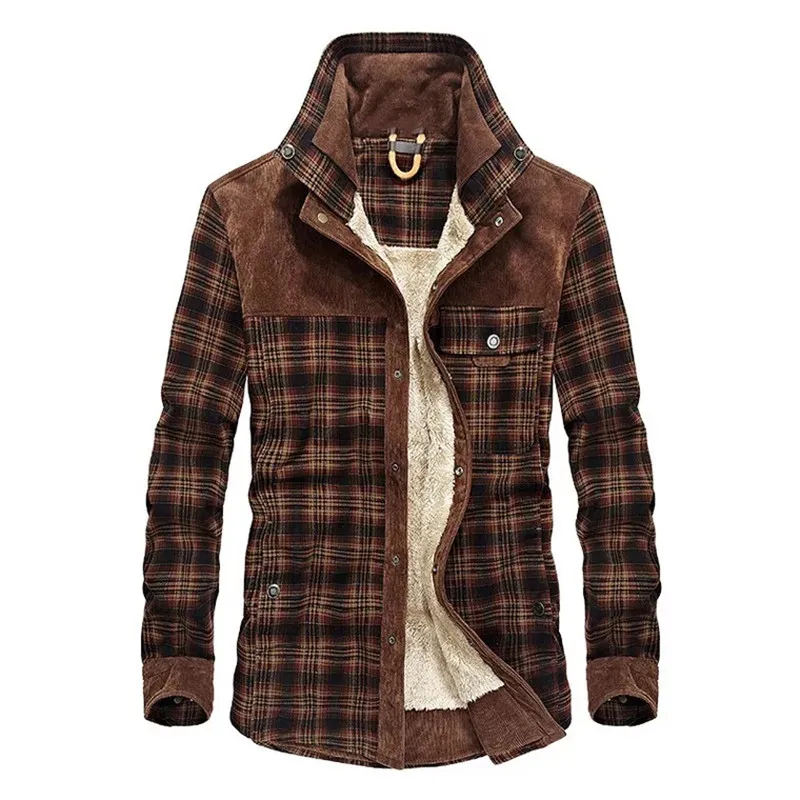dewbest New Spring Autumn Fleece Men Winter Jacket Plaid Classical Button Jacket M-3XL
dewbest New Spring Autumn Fleece Men Winter Jacket Plaid Classical Button Jacket M-3XL