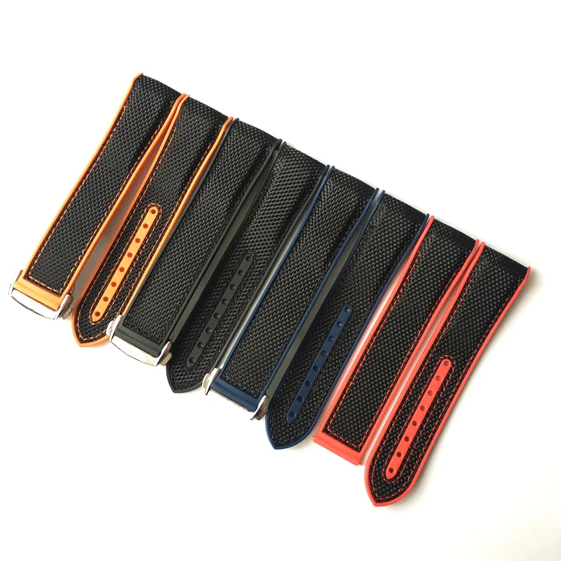 MERJUST Top Brand 20mm 22mm Rubber Silicone With Nylon Watch Band Strap Belt For OMEGA Planet Ocean Seamaster 300 Speedmaster
MERJUST Top Brand 20mm 22mm Rubber Silicone With Nylon Watch Band Strap Belt For OMEGA Planet Ocean Seamaster 300 Speedmaster
