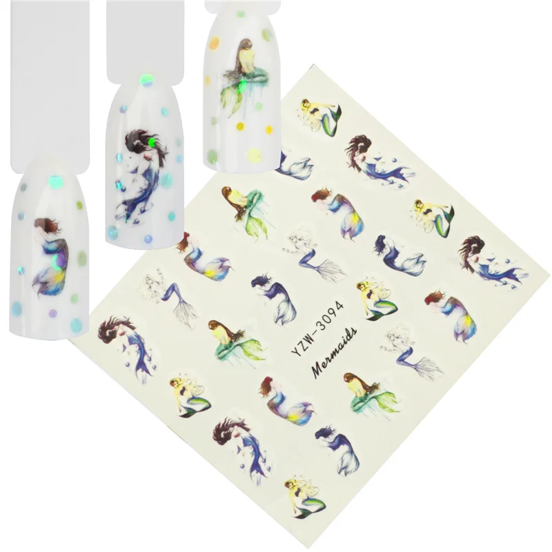 YWK 12 Designs Nail Art Mermaid Flower Pattern Water Transfer Stickers Nail Decals Nail Sticker
YWK 12 Designs Nail Art Mermaid Flower Pattern Water Transfer Stickers Nail Decals Nail Sticker