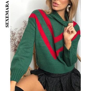 BOOFEENAA Green Turtleneck Long Sleeve Sweater Women Fashion 2019 Autumn Winter Knitting Pullover Casual Sueter Mujer C81-AD66
BOOFEENAA Green Turtleneck Long Sleeve Sweater Women Fashion 2019 Autumn Winter Knitting Pullover Casual Sueter Mujer C81-AD66