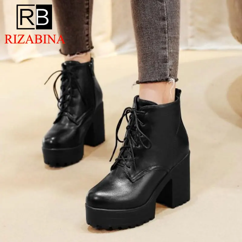 RizaBina Size 33-44 Ankle Boots Women Winter Fur Shoes Woman Platform Boots High Heels Lace Up Fashion Motorcycle Shoes
RizaBina Size 33-44 Ankle Boots Women Winter Fur Shoes Woman Platform Boots High Heels Lace Up Fashion Motorcycle Shoes