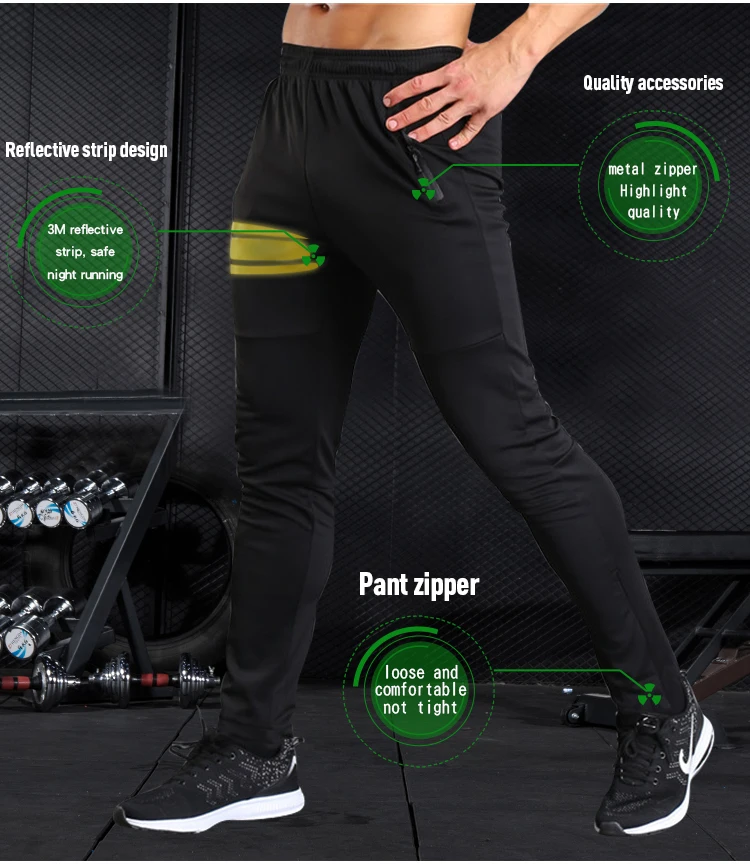 5-Men running Pants training Compress Gym Leggings Men Fitness Workout Summer Sporting Fitness Male Breathable Long Pants (3)