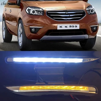 CSCSNL 2PCS For Renault Koleos 2011 2012 2013 2014 12V ABS LED DRL Daytime Running Lights With Turnning Yellow Signal headlamp 
CSCSNL 2PCS For Renault Koleos 2011 2012 2013 2014 12V ABS LED DRL Daytime Running Lights With Turnning Yellow Signal headlamp