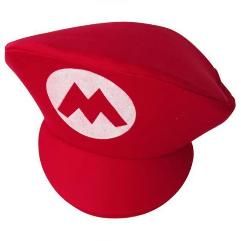 Для взрослых и детей игры Супер Марио Луиджи Bors шляпы для косплея красный зеленый