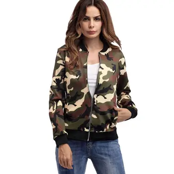 Women's Camouflage Pattern Bomber Jacket Coat Fashion O-Neck Streetwear Zipper Full Sleeve Outwear
Women's Camouflage Pattern Bomber Jacket Coat Fashion O-Neck Streetwear Zipper Full Sleeve Outwear