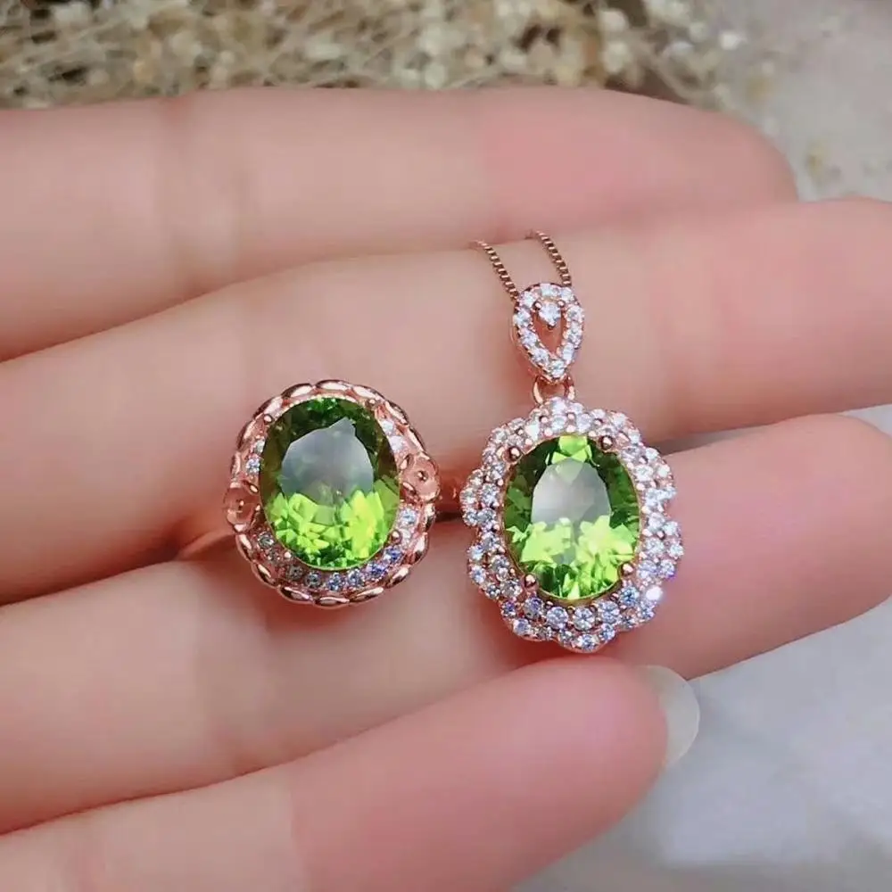 SHILOVEM 925 silver sterling peridot pendants rings send necklace classic wholesale Fine women gift plant party new jctz081099ag
SHILOVEM 925 silver sterling peridot pendants rings send necklace classic wholesale Fine women gift plant party new jctz081099ag
