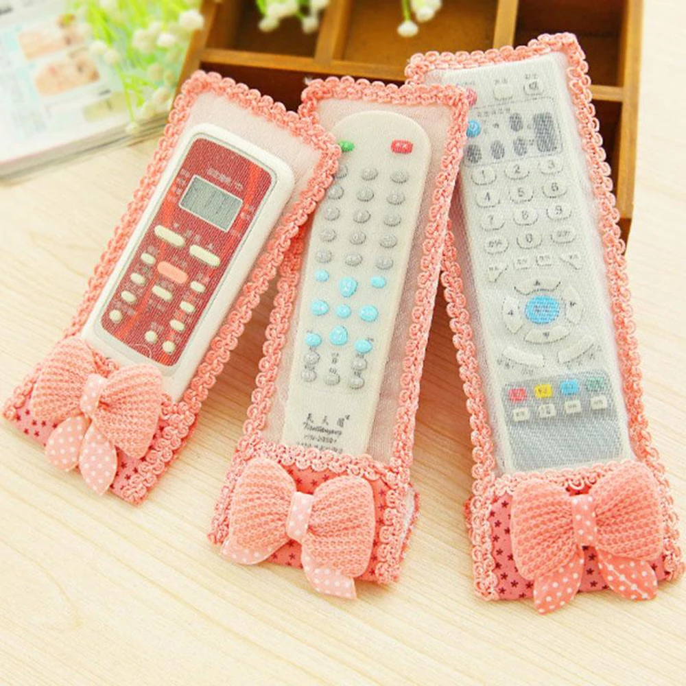 Storage Bags Bear Fabric Lace TV Air Conditioning Remote Control Bow Cover Creative Dust Bag Case Household Multicolor
Storage Bags Bear Fabric Lace TV Air Conditioning Remote Control Bow Cover Creative Dust Bag Case Household Multicolor