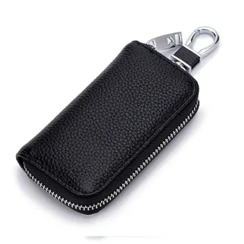 Men Women Car Key Holder Wallets Cow Leather Housekeeper Card Zipper Case Keys Organizer Affordable Money Bag Carteira QB294
Men Women Car Key Holder Wallets Cow Leather Housekeeper Card Zipper Case Keys Organizer Affordable Money Bag Carteira QB294