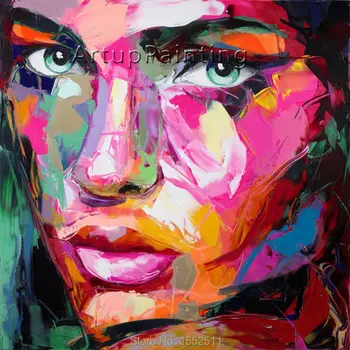 Palette knife painting portrait Palette knife Face Oil painting Impasto figure on canvas Hand painted Francoise Nielly 15-17
Palette knife painting portrait Palette knife Face Oil painting Impasto figure on canvas Hand painted Francoise Nielly 15-17