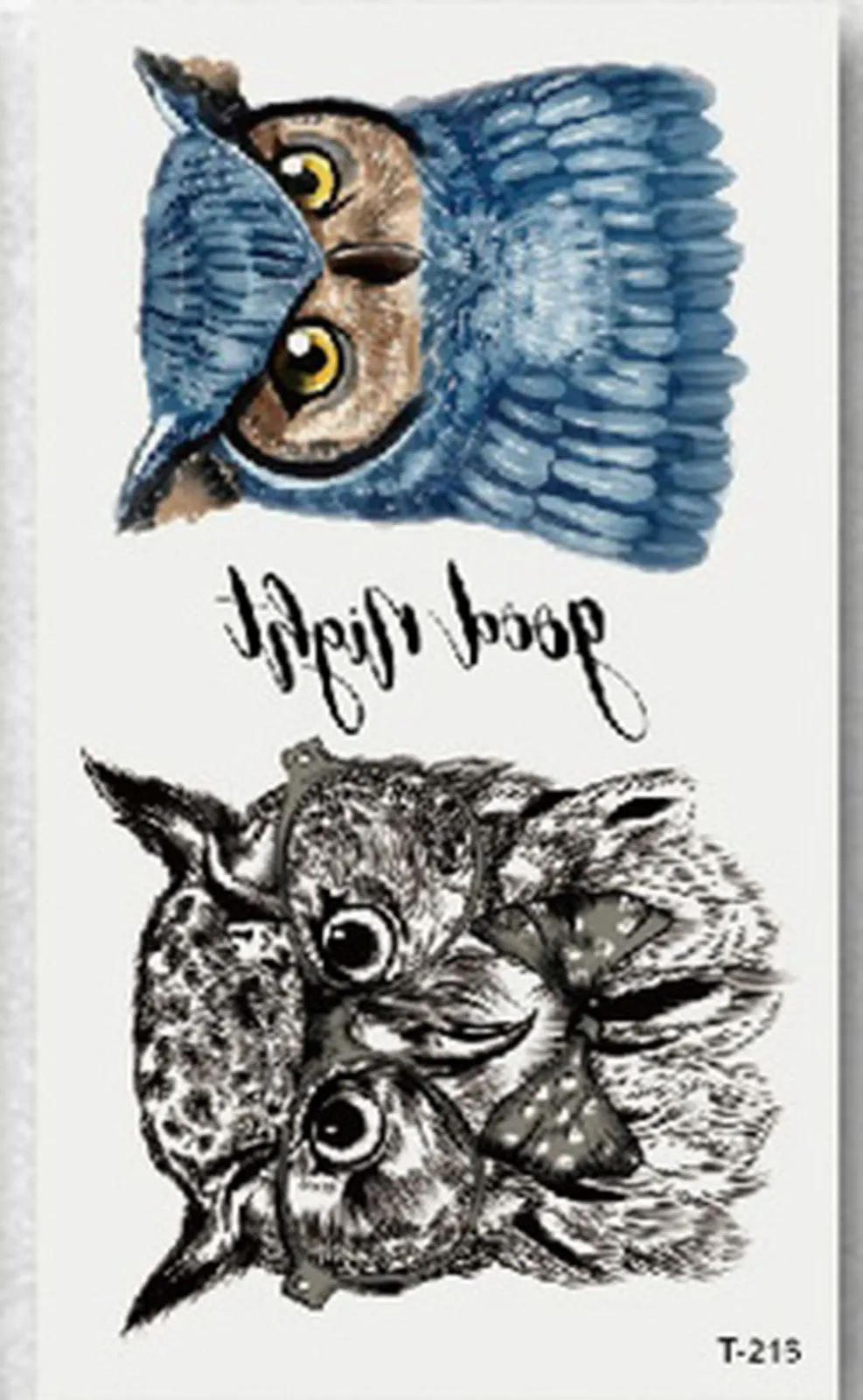 1 Sheet Owl Tattoos Stickers Arm Back Leg Body Art Trendy Large Temporary Tattoo Decal Waterproof Temporary Tattoos
1 Sheet Owl Tattoos Stickers Arm Back Leg Body Art Trendy Large Temporary Tattoo Decal Waterproof Temporary Tattoos