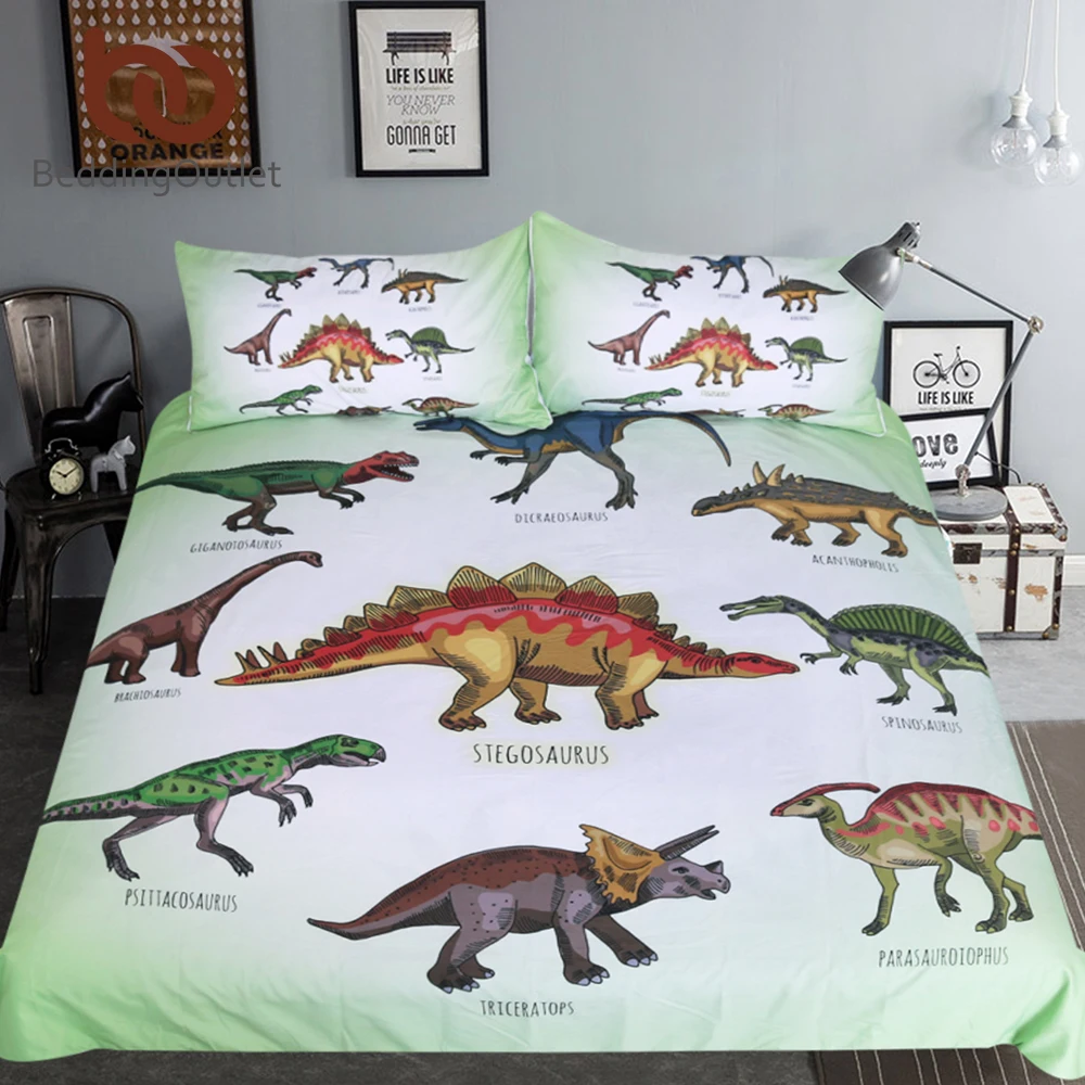 T Rex Dinosaur Double Duvet Cover Set Children S Furniture Home