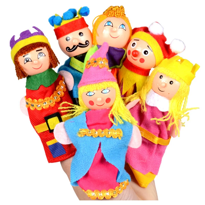6 pcs/lot Funny Finger Puppets Toy Castle Family King Queen Prince Princess Fairy Tale Story Props Hand Puppet Toy Kids Gift
6 pcs/lot Funny Finger Puppets Toy Castle Family King Queen Prince Princess Fairy Tale Story Props Hand Puppet Toy Kids Gift