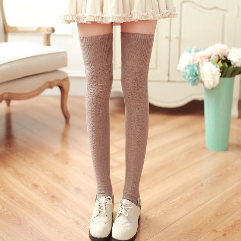 2017 New Arrival Warm Socks Women Cotton Knitted Knee High Socks Women Over The Knee Socks Thigh High Cotton Stockings Knee-high
2017 New Arrival Warm Socks Women Cotton Knitted Knee High Socks Women Over The Knee Socks Thigh High Cotton Stockings Knee-high