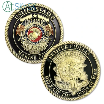 100pcs U.S.Marine Corps Release The Dogs Of War Military Challenge Coin Medal 40*3 Coin For Souvenir American Coin Collections
100pcs U.S.Marine Corps Release The Dogs Of War Military Challenge Coin Medal 40*3 Coin For Souvenir American Coin Collections
