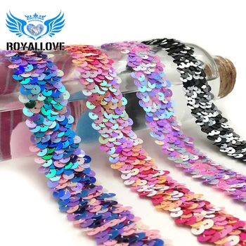 20 yards/Lot Sparkly Elastic Lace Trim Sequined Stretch Lace Ribbon For Decorate Dance Performance Clothes 8 Colors Available
20 yards/Lot Sparkly Elastic Lace Trim Sequined Stretch Lace Ribbon For Decorate Dance Performance Clothes 8 Colors Available