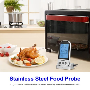 SDFC-Wireless Remote Digital Cooking Food Meat Thermometer Instant Read with Oven Probe for Oven and Dual Probes for Kitchen S
SDFC-Wireless Remote Digital Cooking Food Meat Thermometer Instant Read with Oven Probe for Oven and Dual Probes for Kitchen S