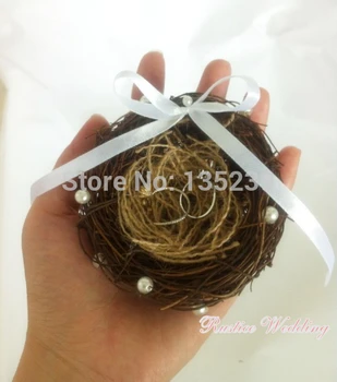 Ring bearer pillow with bead ,ring box Rustic wedding Bird nest pillow Woodland ring holder,Wedding Decoration Favors
Ring bearer pillow with bead ,ring box Rustic wedding Bird nest pillow Woodland ring holder,Wedding Decoration Favors