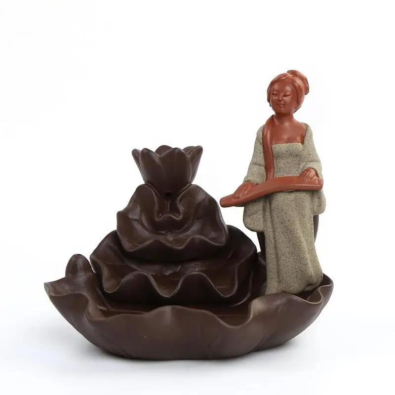 Incensory Incense Cones Ceramic Censer Incense Holder Burner Zen Backflow Incense Burner Smoke+10 Incense Cones Home Decor
Incensory Incense Cones Ceramic Censer Incense Holder Burner Zen Backflow Incense Burner Smoke+10 Incense Cones Home Decor
