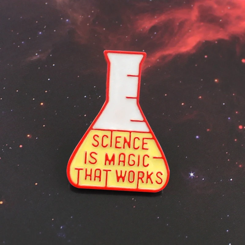 Science Experiment Cup Brooch Science is Magic That Work Enamel Lapel Pin Backpack Accessories Science Lovers and Friends Gifts
Science Experiment Cup Brooch Science is Magic That Work Enamel Lapel Pin Backpack Accessories Science Lovers and Friends Gifts