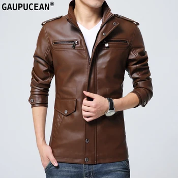 Men PU Leather Jacket Clothing Business Casual Male Coat New Fashion Spring Autumn Winter Blue Coffee Black Man Jackets
Men PU Leather Jacket Clothing Business Casual Male Coat New Fashion Spring Autumn Winter Blue Coffee Black Man Jackets