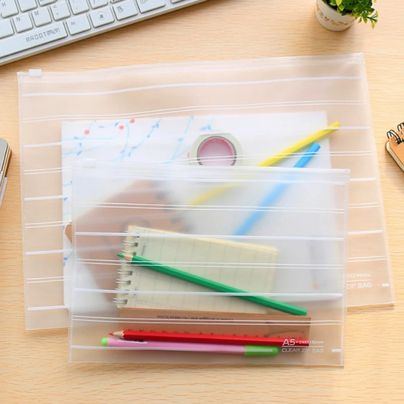 A4 A5 Clear Zipper document bag plastic pvc transparent white striped filing bag office stationery storage bags file folder 7/27
A4 A5 Clear Zipper document bag plastic pvc transparent white striped filing bag office stationery storage bags file folder 7/27