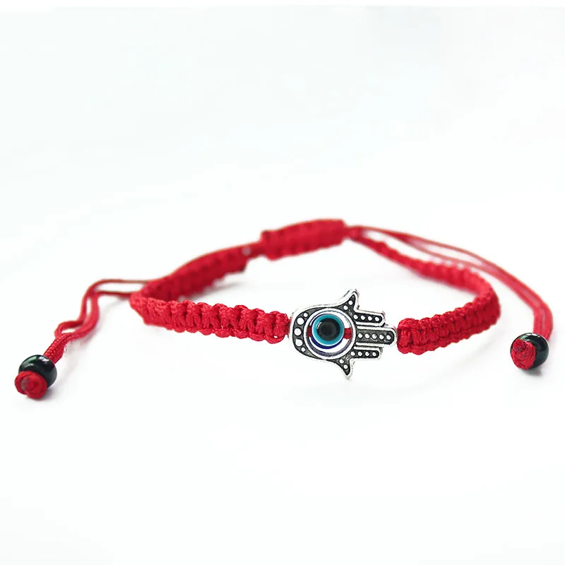 Модный красный браслет веревка плетеный веревочный для женщин девушек рыба