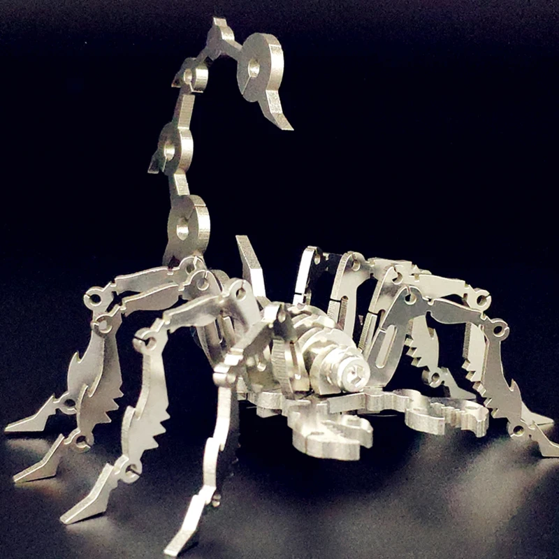 Express Edition Robot Insect Scorpion 3D Steel Metal Finished DIY Joint Mobility Miniature Model Kits Puzzle Toys Boy Splicing
Express Edition Robot Insect Scorpion 3D Steel Metal Finished DIY Joint Mobility Miniature Model Kits Puzzle Toys Boy Splicing