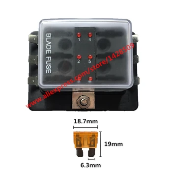 1 Pcs LED Illuminated 6 Way DC 32V Circuit Car Fuse Box Set Boat Automotive Blade Fuse Holder Block for Car Boat Auto
1 Pcs LED Illuminated 6 Way DC 32V Circuit Car Fuse Box Set Boat Automotive Blade Fuse Holder Block for Car Boat Auto