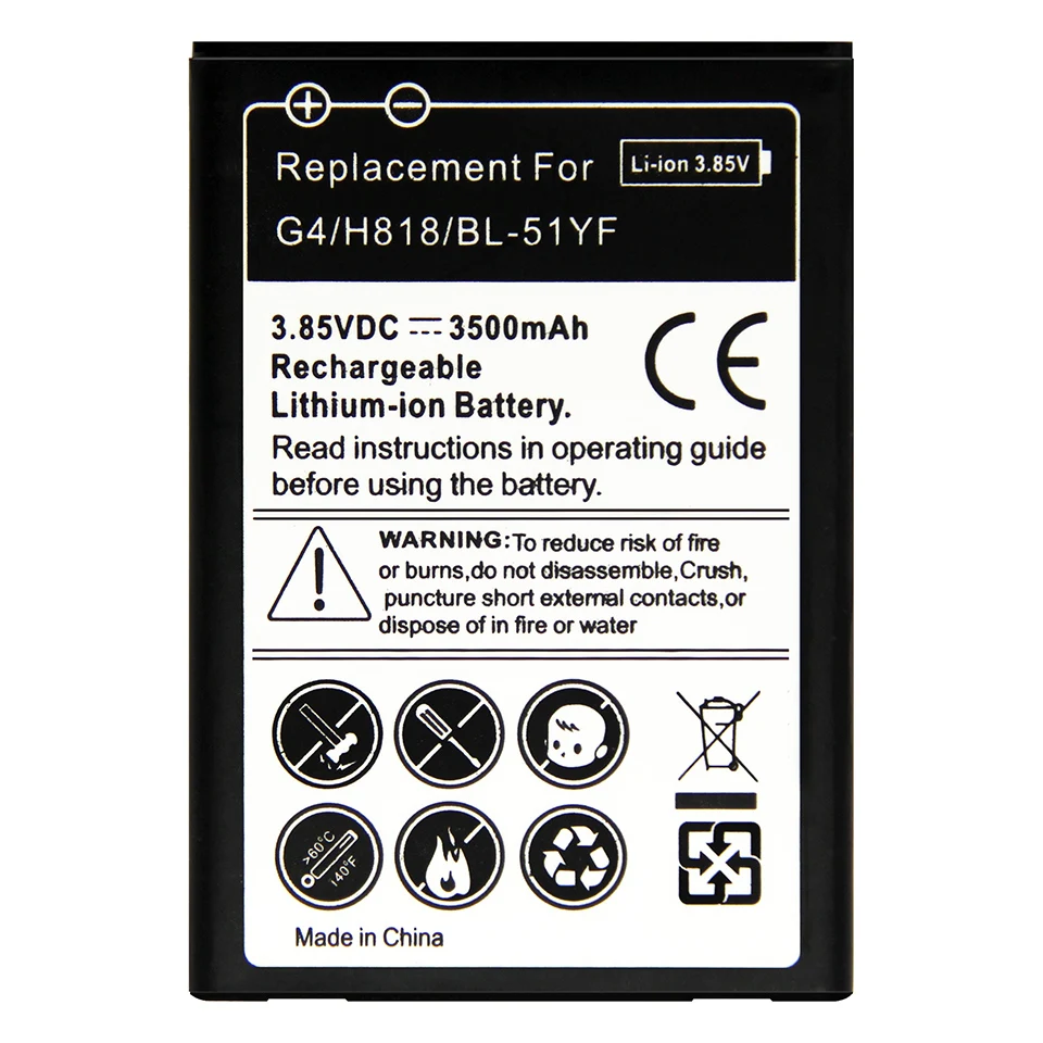High quality Replacement Battery BL51YF BL-51YF battery for LG G4 H818 H819 H810 H815 VS986 LS991 Battery 2017 new
High quality Replacement Battery BL51YF BL-51YF battery for LG G4 H818 H819 H810 H815 VS986 LS991 Battery 2017 new