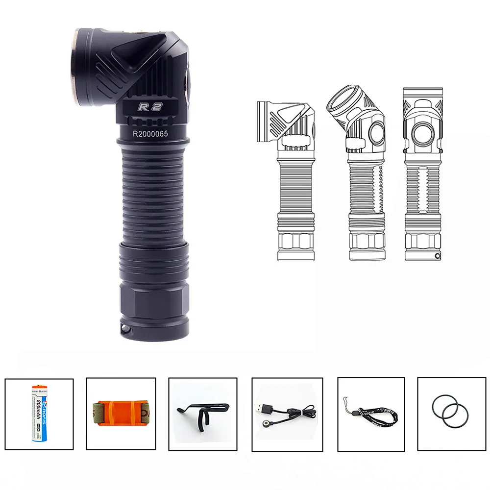 Rofis R2 Flashlight Headlamp in one Multi-angle Lighting 700 Lumens Magnetic USB Rechargeable Head Rotatation with battery
Rofis R2 Flashlight Headlamp in one Multi-angle Lighting 700 Lumens Magnetic USB Rechargeable Head Rotatation with battery