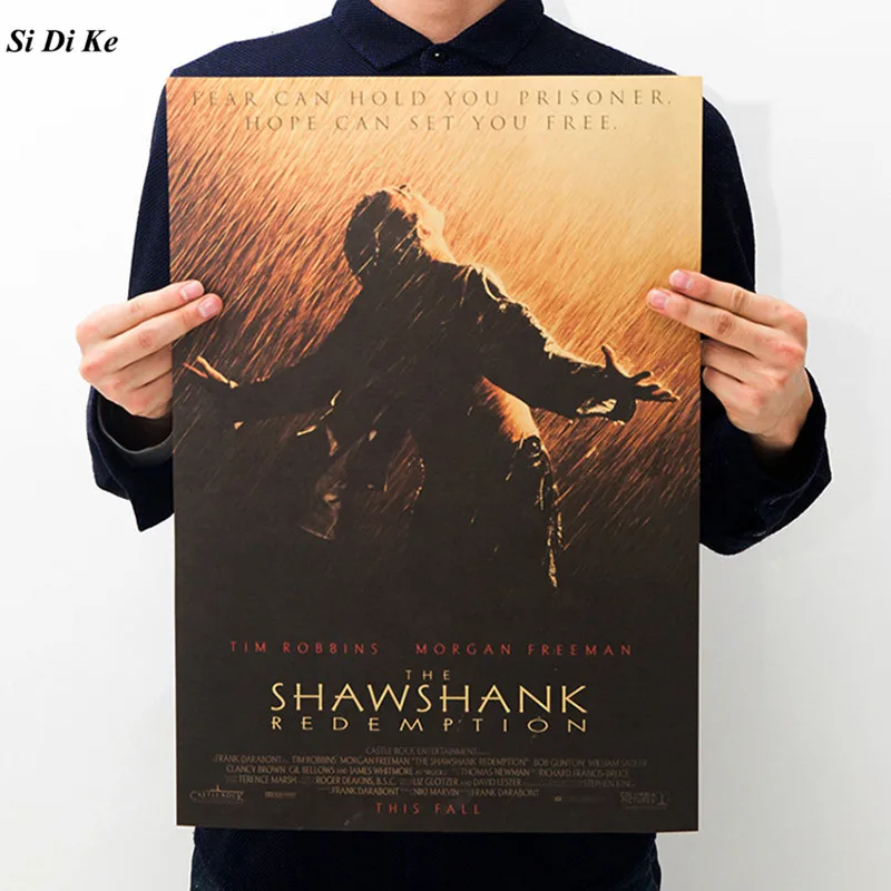Classic Movie The Shawshank Redemption Wall Stickers Poster Inspirational Poster Retro Kraft Paper Decorative Painting 51x35.5cm
Classic Movie The Shawshank Redemption Wall Stickers Poster Inspirational Poster Retro Kraft Paper Decorative Painting 51x35.5cm