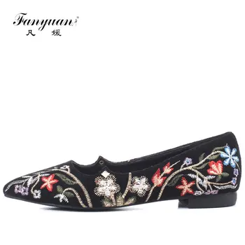 Fanyuan Pumps Woman Shoes 2018 Autumn New Genuine Leather Shoes Shallow Pointed Documentary Slip-on Embroidery Party Shoes
Fanyuan Pumps Woman Shoes 2018 Autumn New Genuine Leather Shoes Shallow Pointed Documentary Slip-on Embroidery Party Shoes