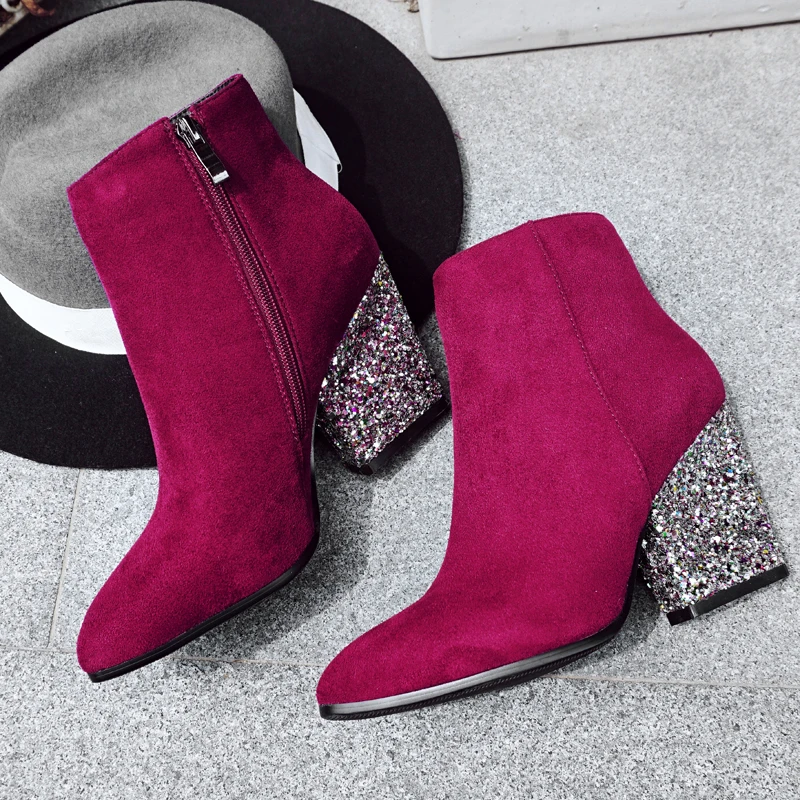 S.Romance 2018 Women Boots Plus Size 34-43 High Square Heels Ankle Boots Office Ladies Pumps Female Shoes Woman Black Gray SB048
S.Romance 2018 Women Boots Plus Size 34-43 High Square Heels Ankle Boots Office Ladies Pumps Female Shoes Woman Black Gray SB048