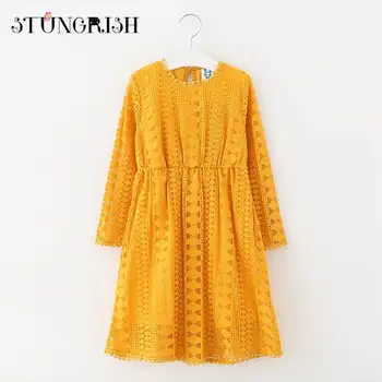 Summer dresses for girls soild lace design girls dress elegant style children long sleeve clothing party casual kids wear 4-16Y
Summer dresses for girls soild lace design girls dress elegant style children long sleeve clothing party casual kids wear 4-16Y