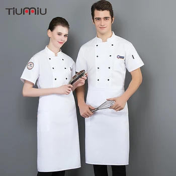 Chef Restaurant Hotel Uniform Short Sleeves Breathable Shirts Waiter Work Clothing Overalls Cooking jacket Clothes
Chef Restaurant Hotel Uniform Short Sleeves Breathable Shirts Waiter Work Clothing Overalls Cooking jacket Clothes