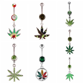 MODRSA 1Piece Mix Style Jamaican Rasta Leaf Belly Button Ring Leaf Crystal Stainless Steel Navel Piercing Ombligo Body Jewelry
MODRSA 1Piece Mix Style Jamaican Rasta Leaf Belly Button Ring Leaf Crystal Stainless Steel Navel Piercing Ombligo Body Jewelry