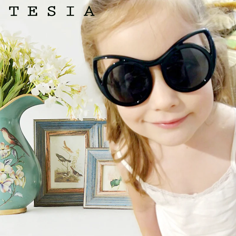 TESIA Cat Eye Kids Sunglasses For Children Flexible Silicone Safety Polarized Glasses Girl Baby Eyewear For Party S8122
TESIA Cat Eye Kids Sunglasses For Children Flexible Silicone Safety Polarized Glasses Girl Baby Eyewear For Party S8122