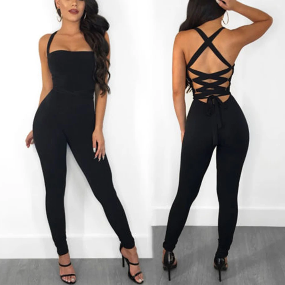 2019 New Summer Women Jumpsuit Clubwear Playsuit Bodycon Long Romper Backless Cross Off Shoulder Pants Sleeveless Casual Solid
2019 New Summer Women Jumpsuit Clubwear Playsuit Bodycon Long Romper Backless Cross Off Shoulder Pants Sleeveless Casual Solid