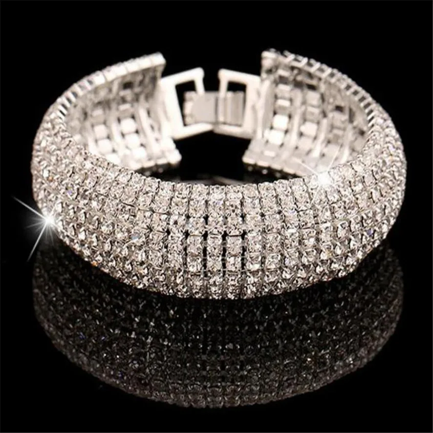 2018 women Bracelet New crystal women Fashion Rhinestone Stretch Multilayer Bracelet for Weddin 202510
2018 women Bracelet New crystal women Fashion Rhinestone Stretch Multilayer Bracelet for Weddin 202510